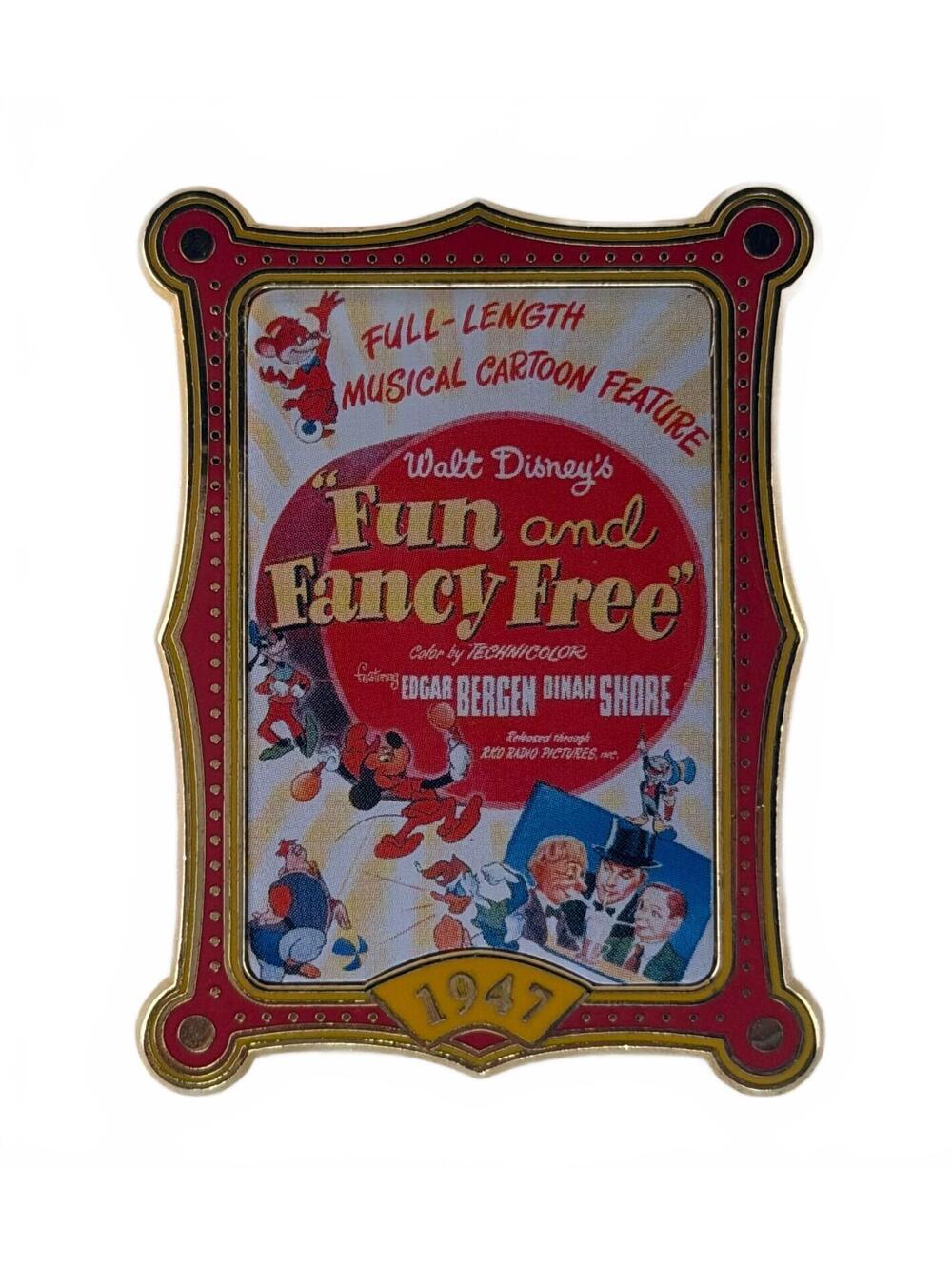 Walt Disney Fun and Fancy Free 1947 Movie Poster Pin